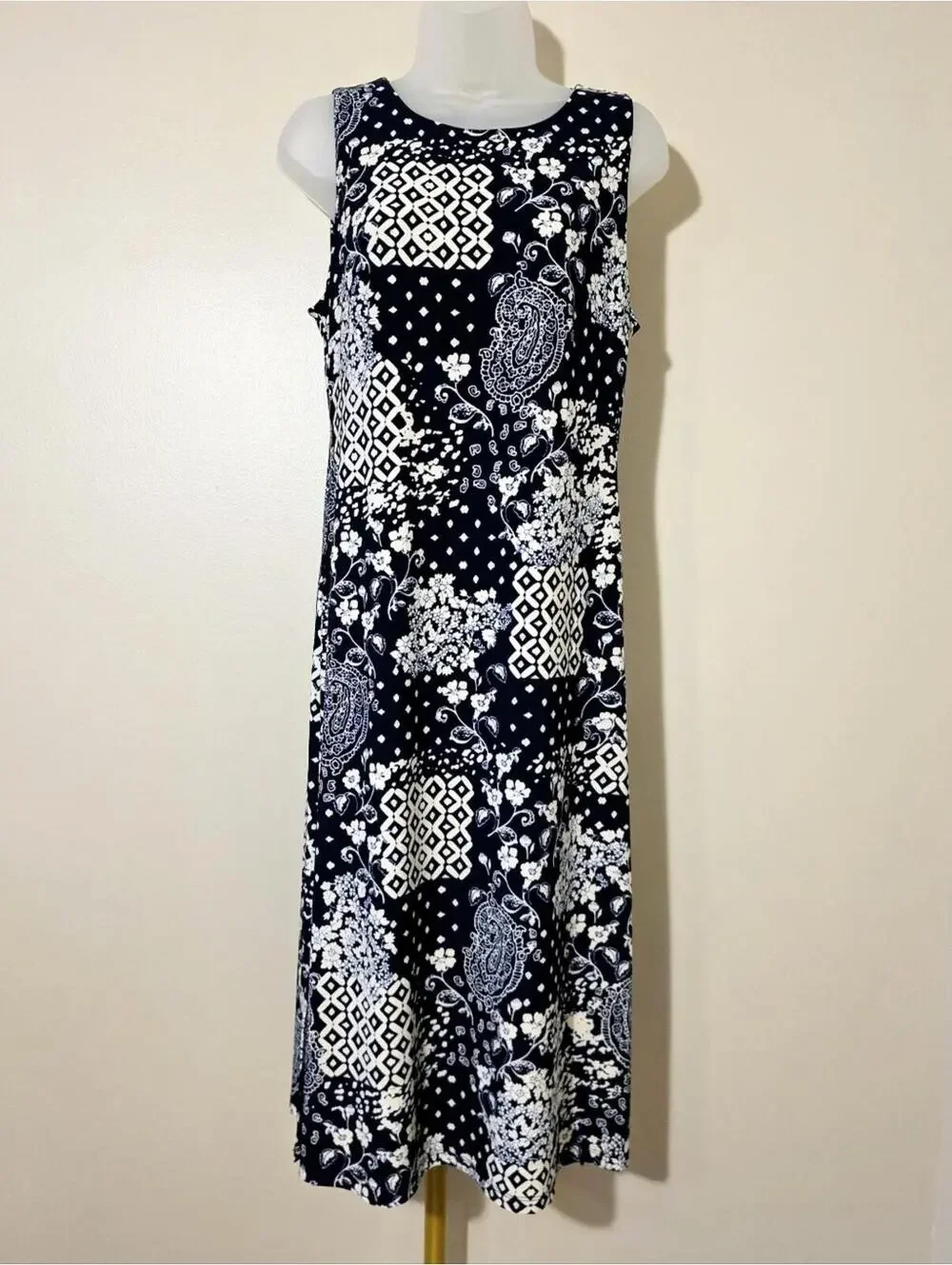 Tommy Hilfiger Boho Chic Bali Patchwork Sheath Dress sz 8